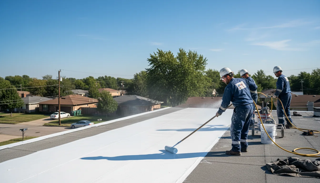 Commercial roof coating in Adair, OK near me